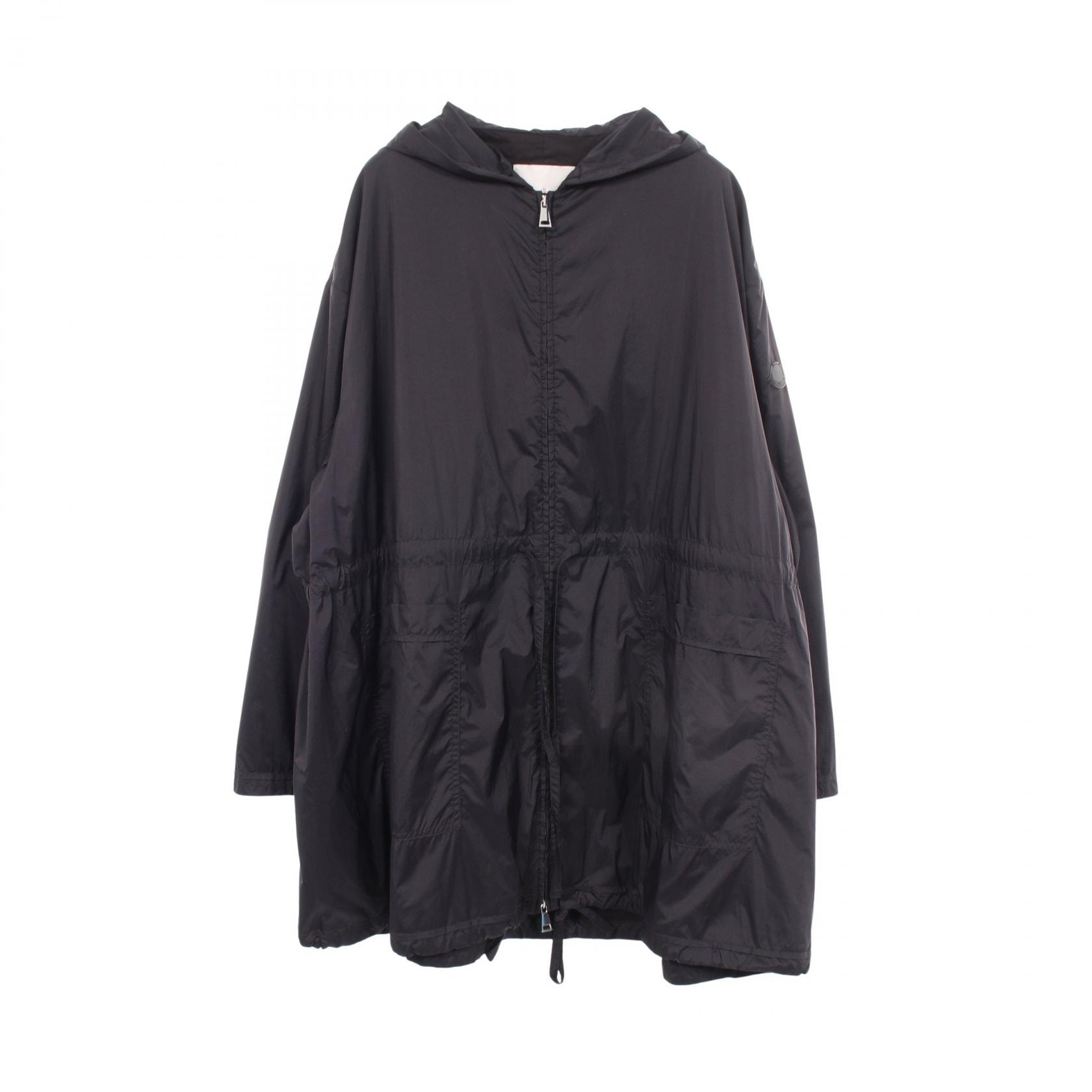 モンクレール MONCLER SUIR フード付き ナイロンジャケット 衣料品 アウター ナイロン レディース ブラック系 【中古】