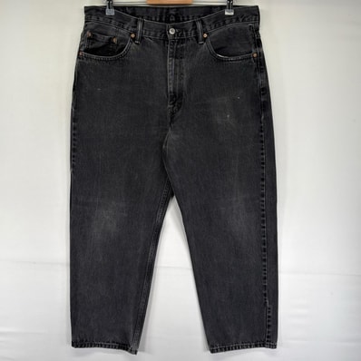 古着 リーバイス Levi's デニム パンツ 550 テーパード ジップ ブラックデニム 5ポケット ジーパン W38 L30 ブラック系 メンズ