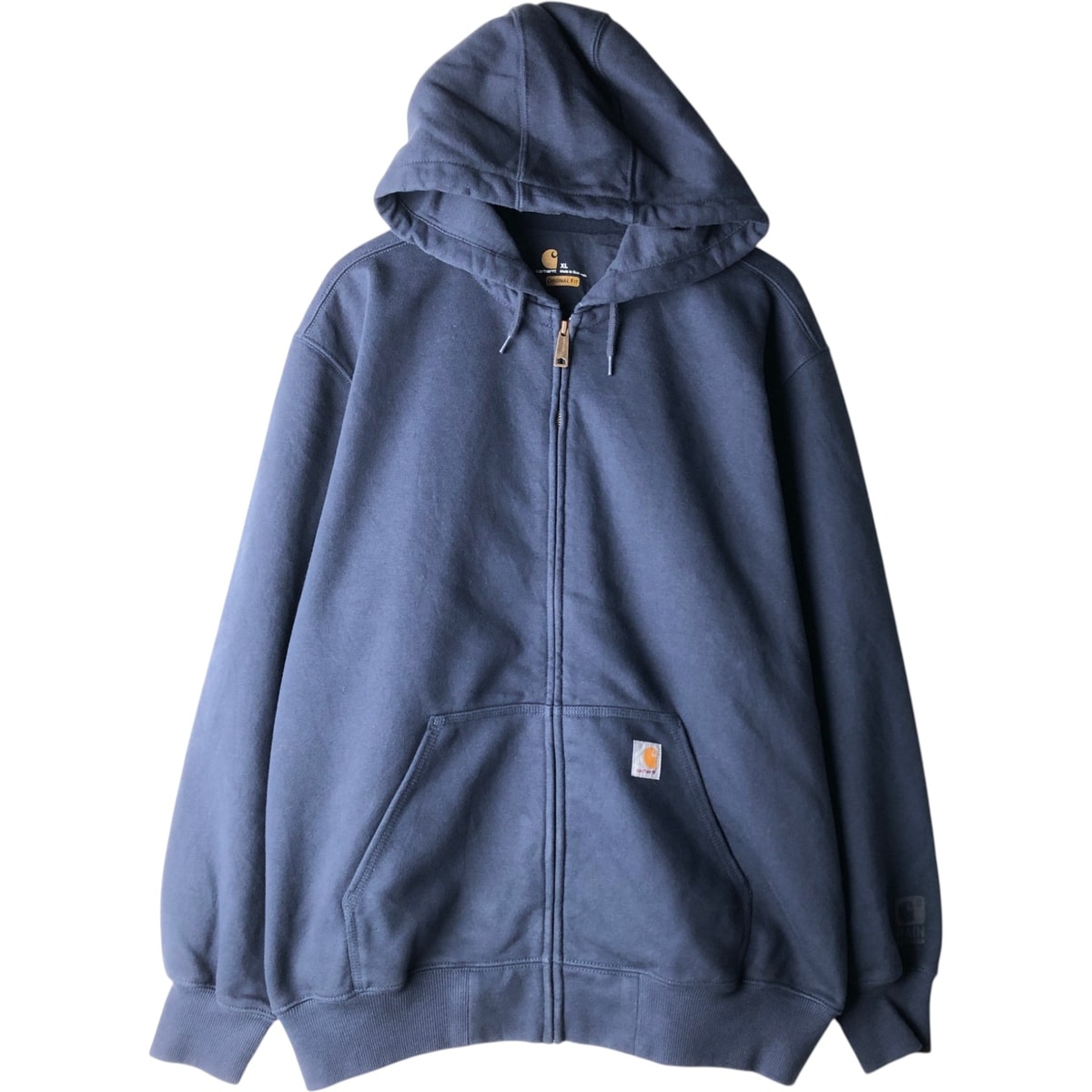 古着 カーハート Carhartt ORIGINAL FIT スウェットフルジップパーカー メンズXL相当/eaa624235