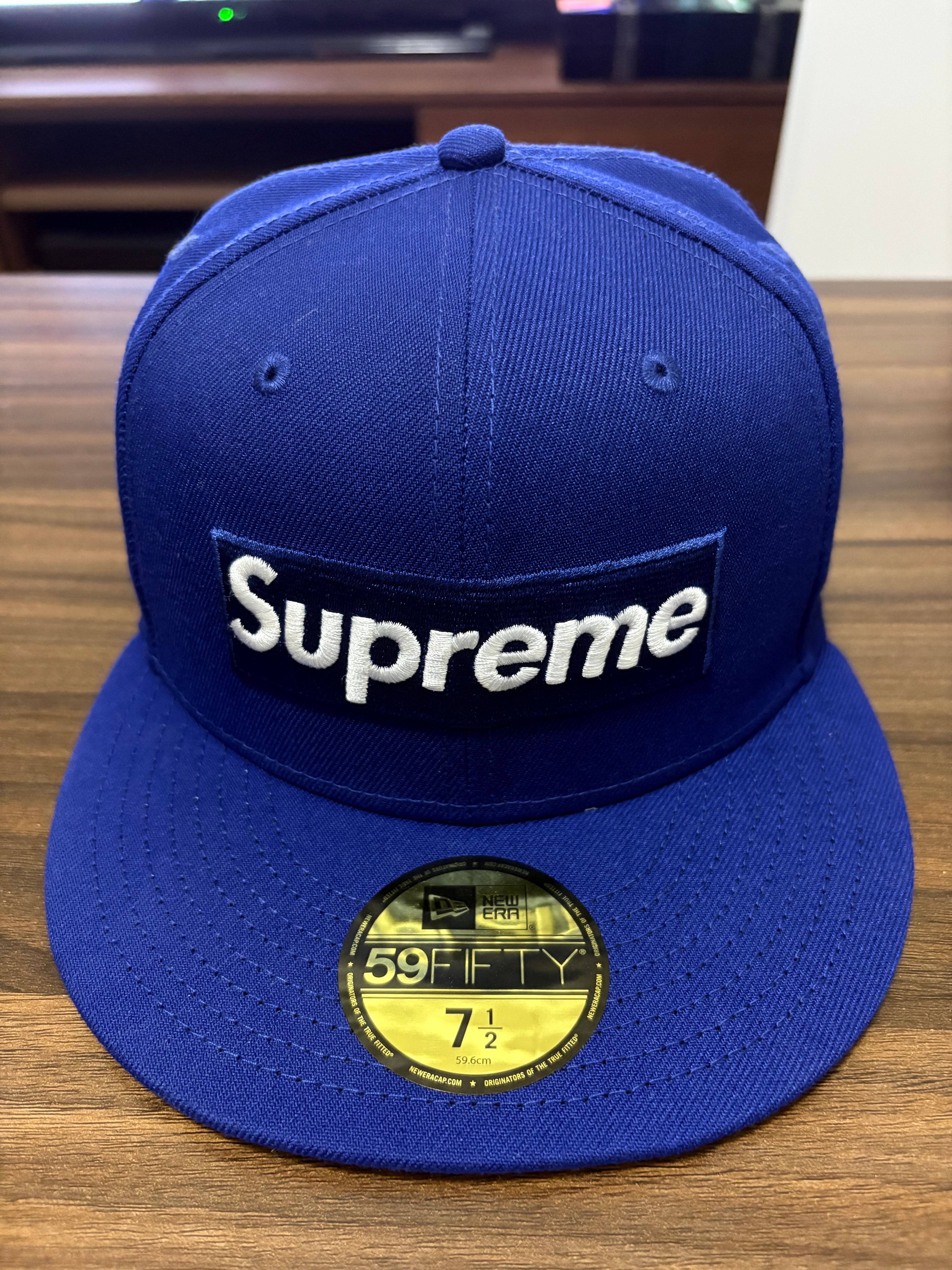 Supreme MLB Teams Box Logo New Era "Dark Royal"
