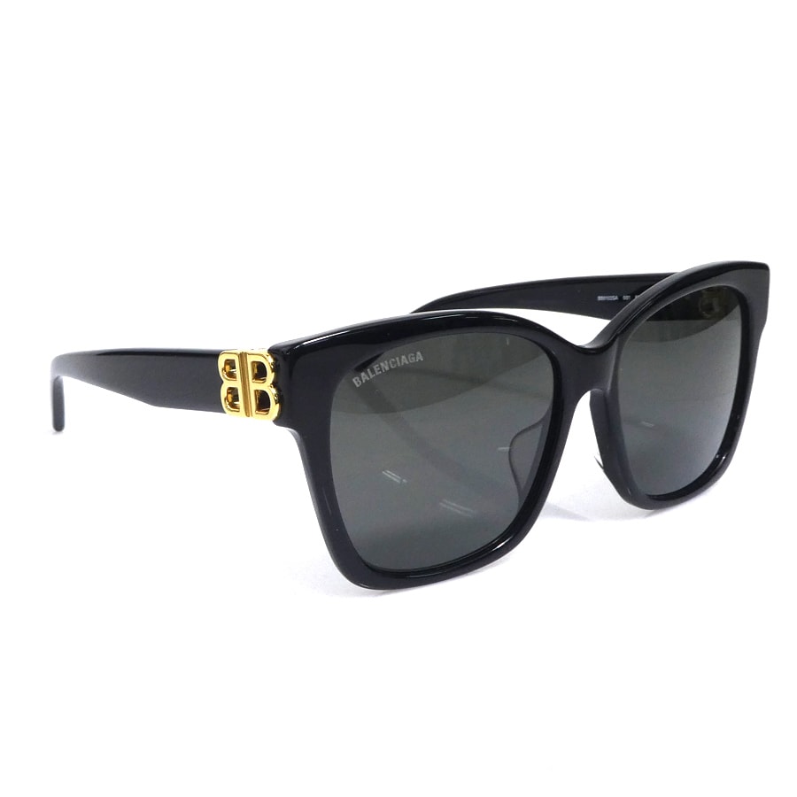 バレンシアガ BALENCIAGA サングラス プラスチック ブラック ユニセックス【中古】 r11039k