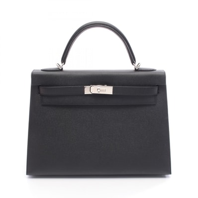 エルメス HERMES ケリー32 ハンドバッグ バッグ ヴォーエプソン ヴォーエプソン C刻印(2018年製造) レディース ブラック系 【中古】