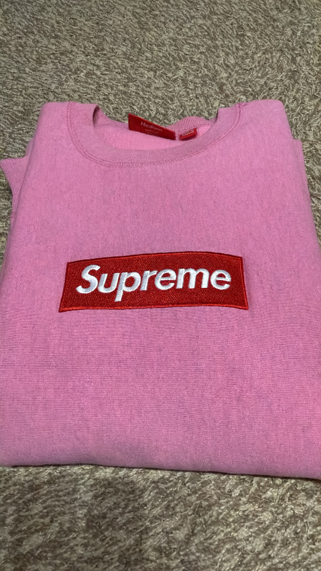 supreme BOXLOGO トレーナー Mサイズ pink