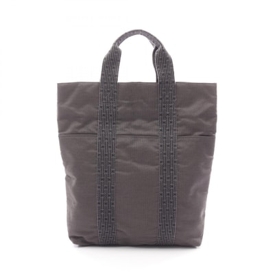 エルメス HERMES エールライン カバス トートバッグ バッグ ナイロンキャンバス メンズ レディース グレー系 【中古】