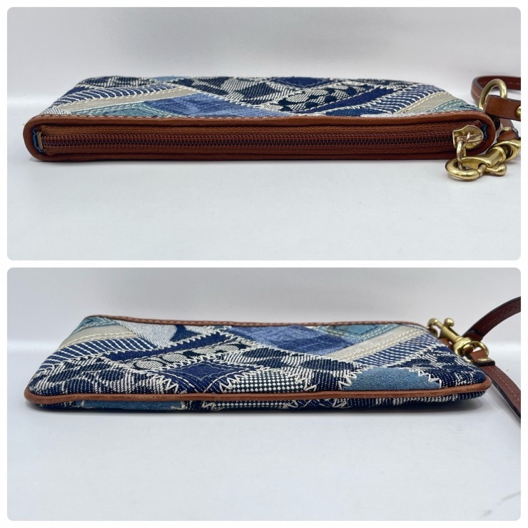 B (目立った傷や汚れなし)】COACH（コーチ）デニム パッチワーク