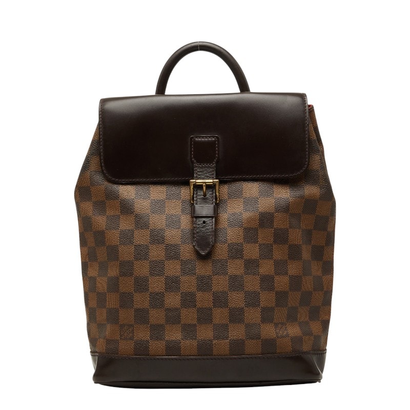 ルイ ヴィトン ダミエ ソーホー リュック バックパック N51132 ブラウン PVC レザー レディース LOUIS VUITTON 【中古】