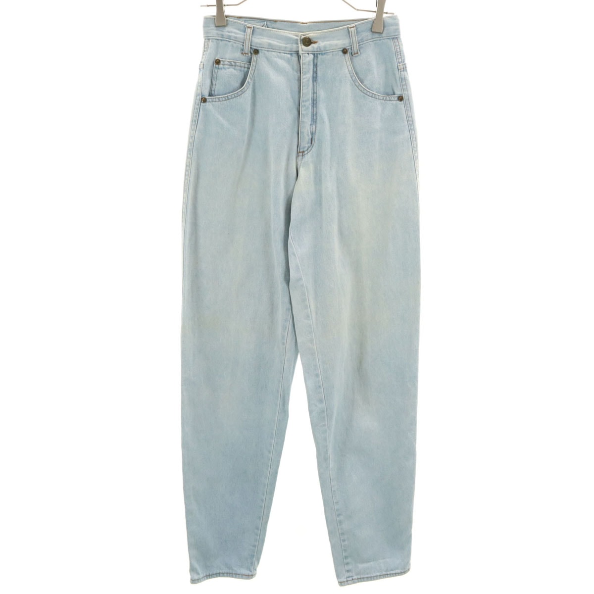 FENDI フェンディ イタリア製 テーパードデニムパンツ 42 アイスブルー ジーンズ