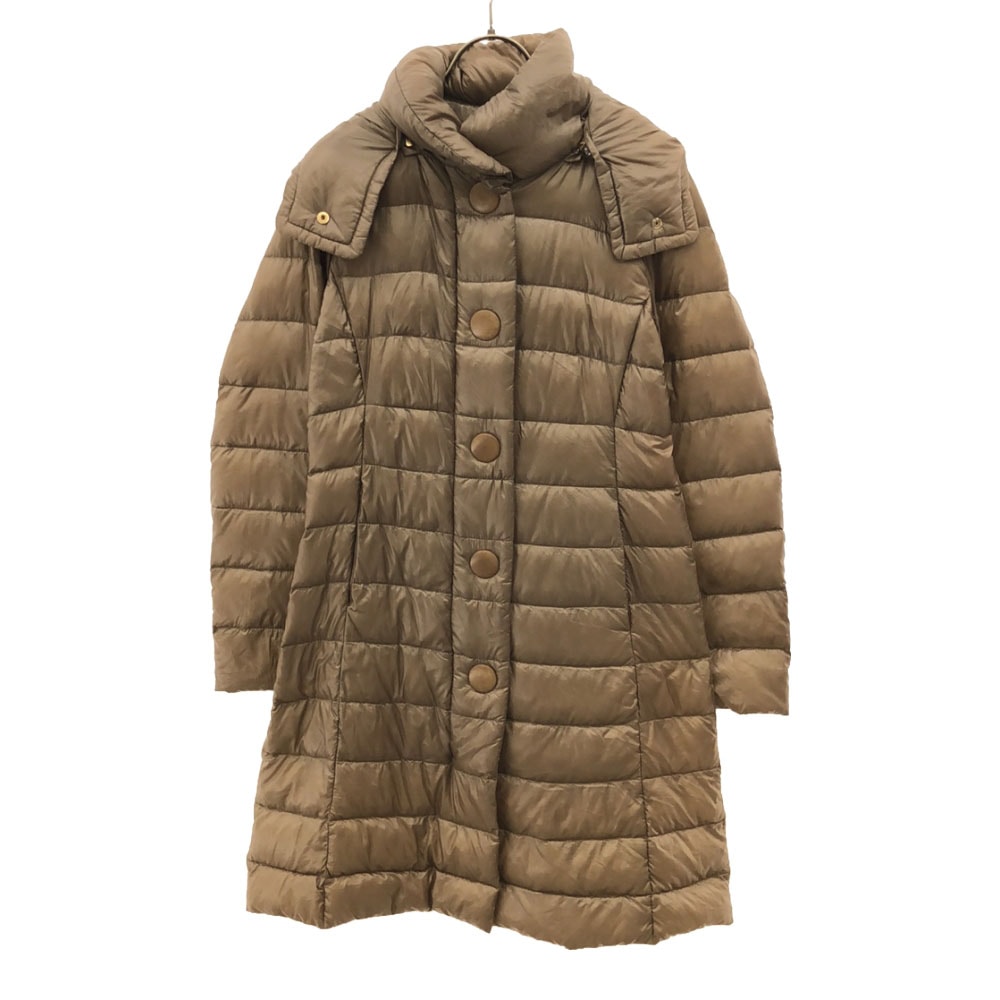 Herno ヘルノ ダウンコート 40 ブラウンベージュ フード