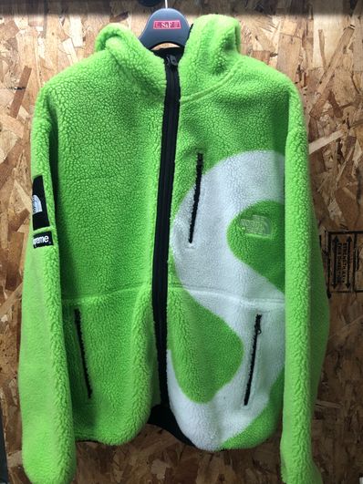 Supreme x The North Face S Logo Hooded Fleece Jacket "Green"