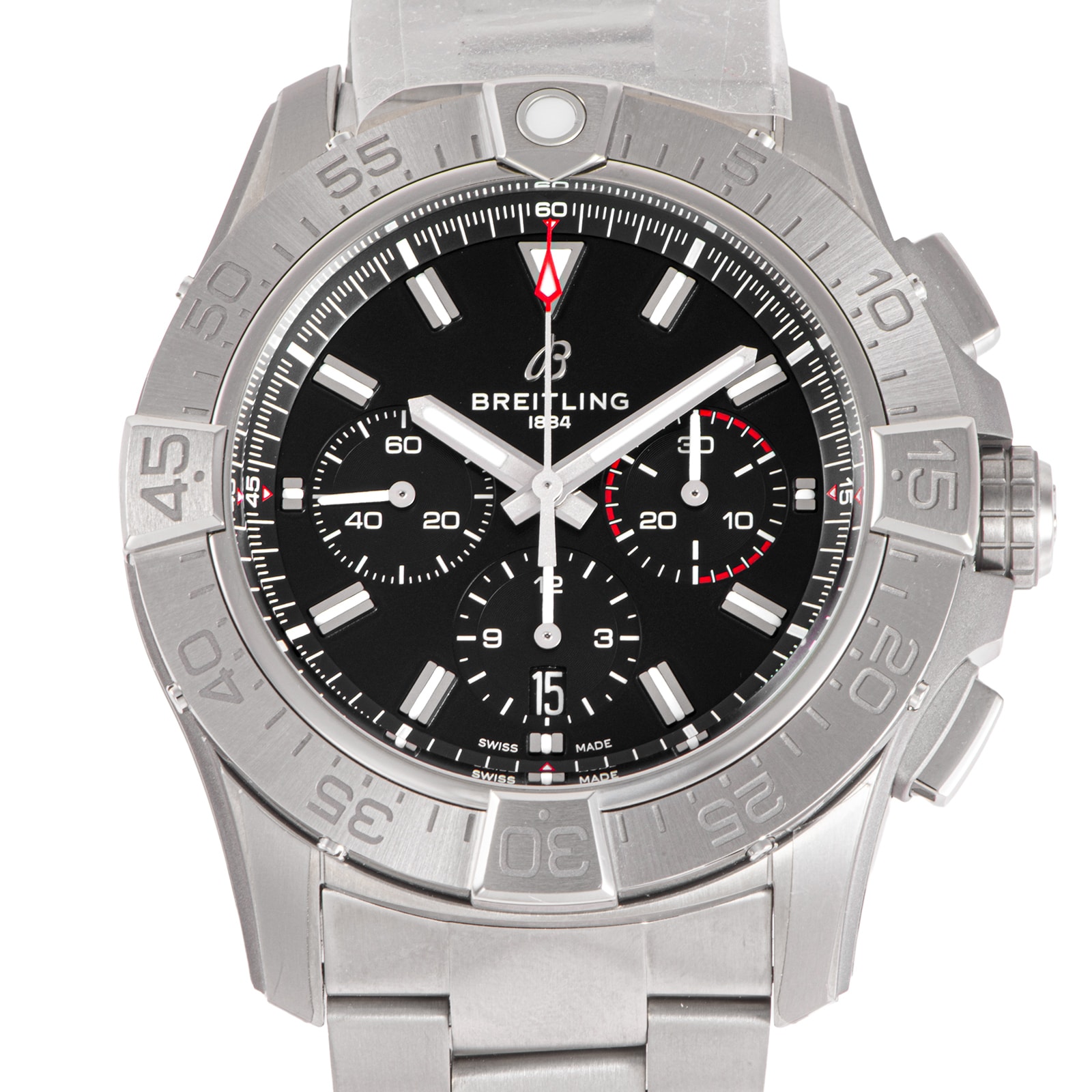 【新品】BREITLING ブライトリング スーパー アベンジャー B01 クロノグラフ 46 EB0148101B1E1 保証書2026年 チタン【中古】