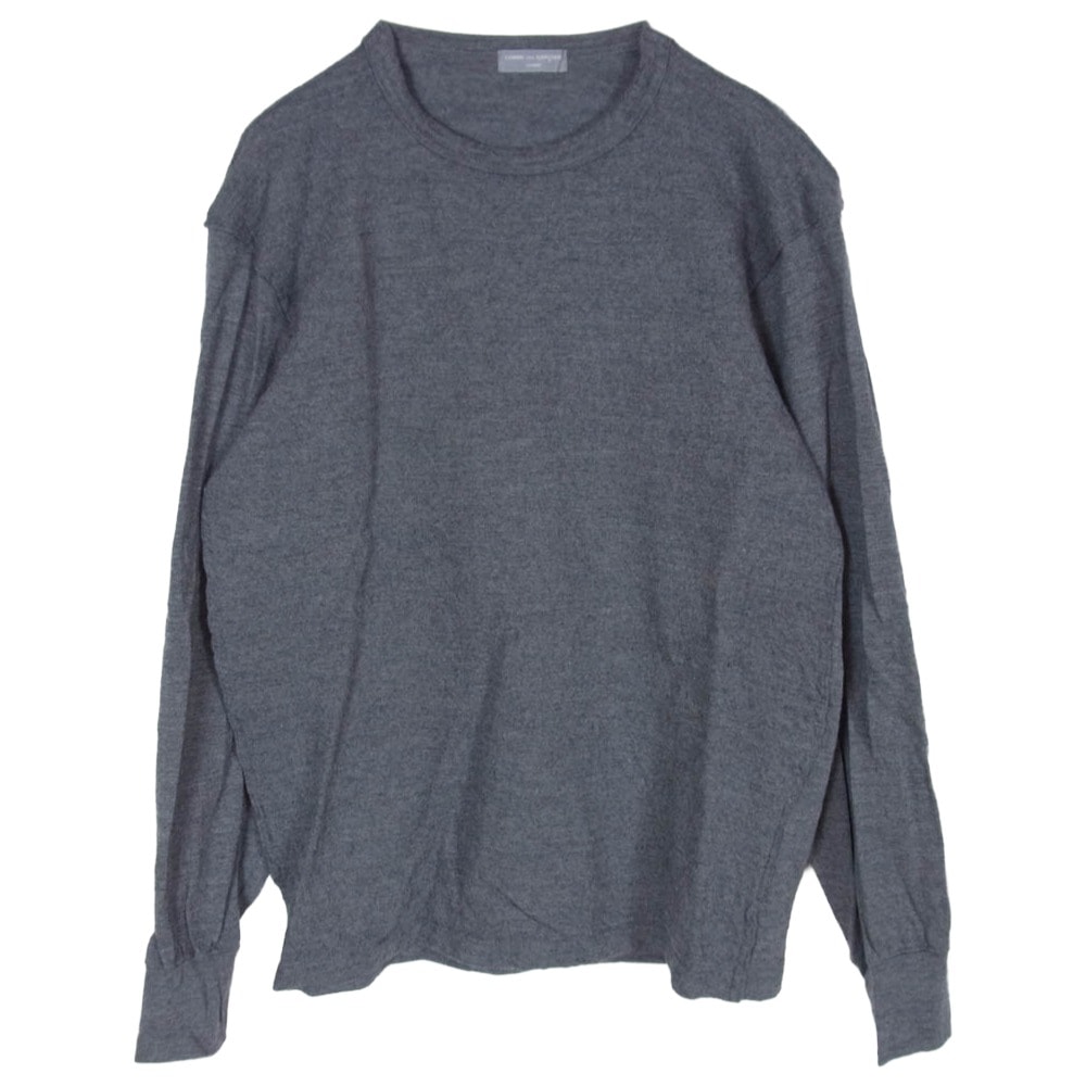 COMME des GARCONS HOMME コムデギャルソンオム カットソー 02AW HG-T029 田中オム ウール 縮絨 カットソー 長袖 グレー系【中古】