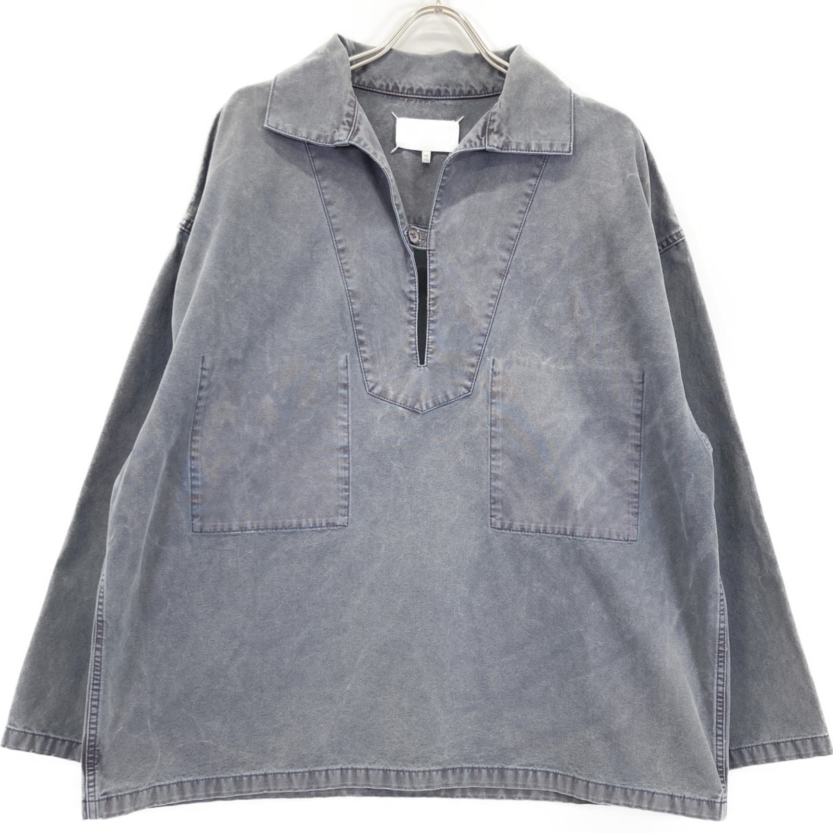 メゾンマルジェラ S30DL0494 Denim Shirt ﾌｨｯｼｬｰﾏﾝｽﾓｯｸ ﾃﾞﾆﾑｼｬﾂ 46