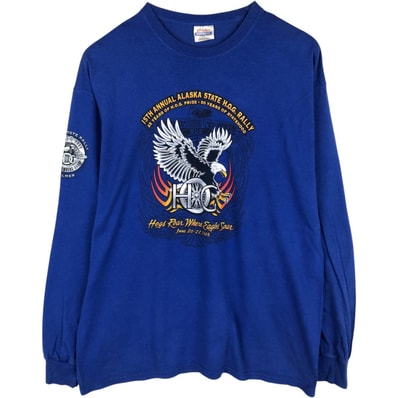 古着 90年代 ヘインズ Hanes HEAVYWEIGHT 鷲柄 イーグル柄 ロングTシャツ ロンT メンズXL相当 ヴィンテージ/eaa673078