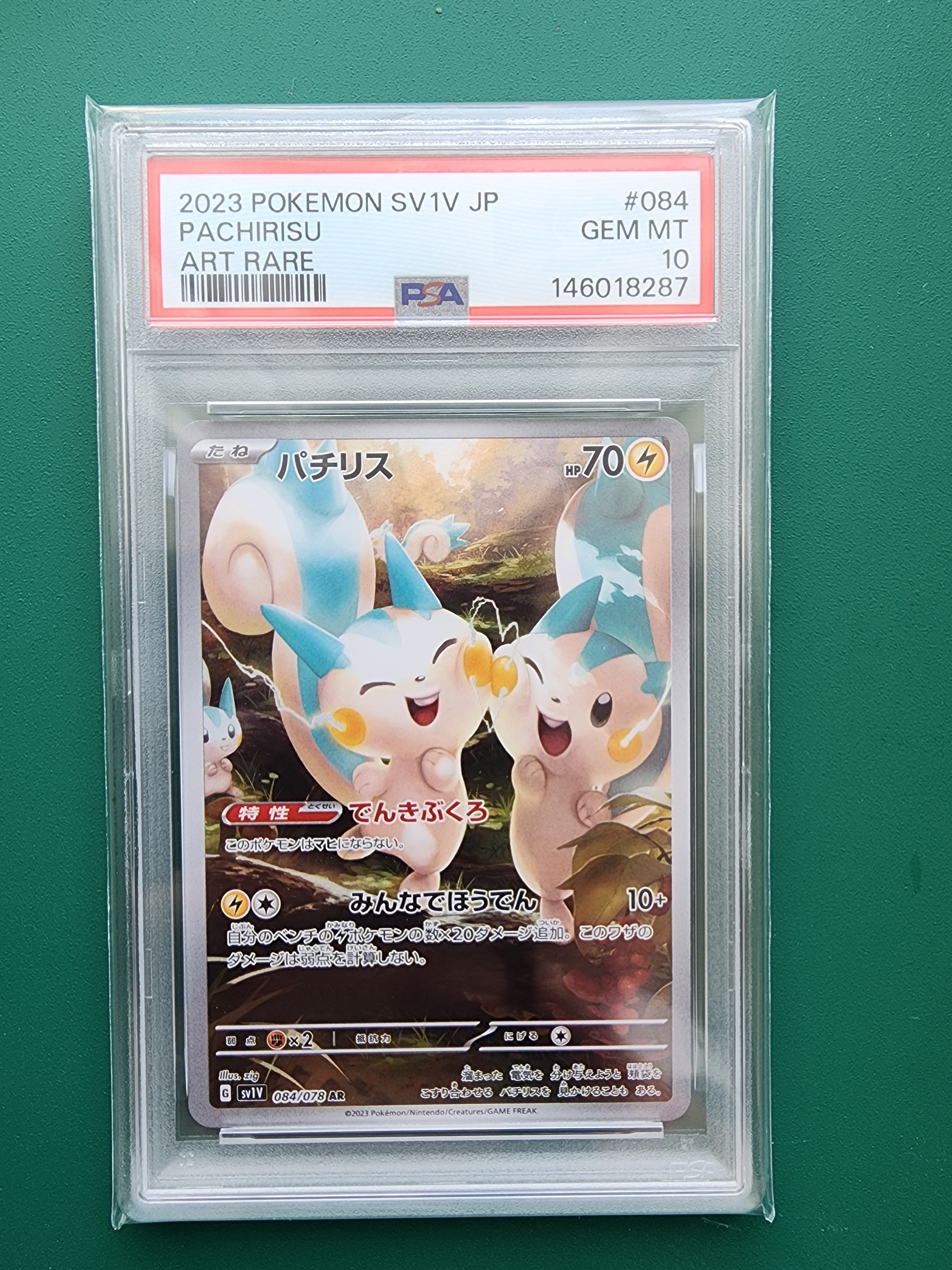 パチリス AR バイオレットex PSA10 PSA10】パチリス AR[SV1V 084/078](スカーレット＆バイオレット 拡張