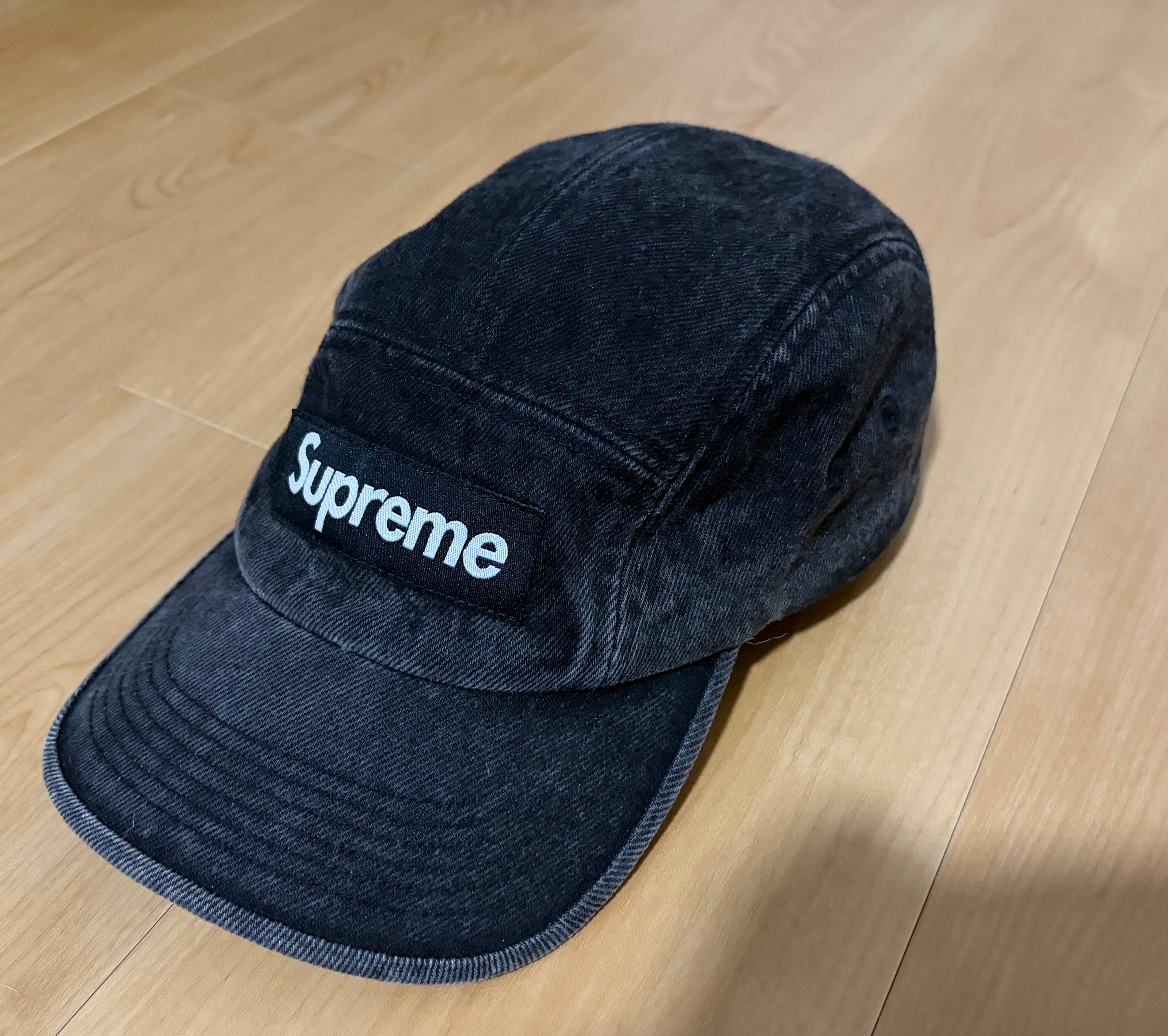 Supreme Denim Camp Cap "Black" (23SS)
