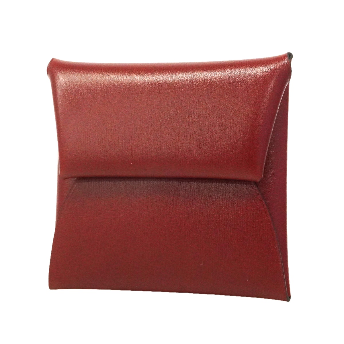 ★最終価格★SALE【6hb0418】エルメス コインケース バスティア ボックスカーフ ルージュアッシュ シルバー金具 W刻印【中古】メンズ レディース ユニセックス
