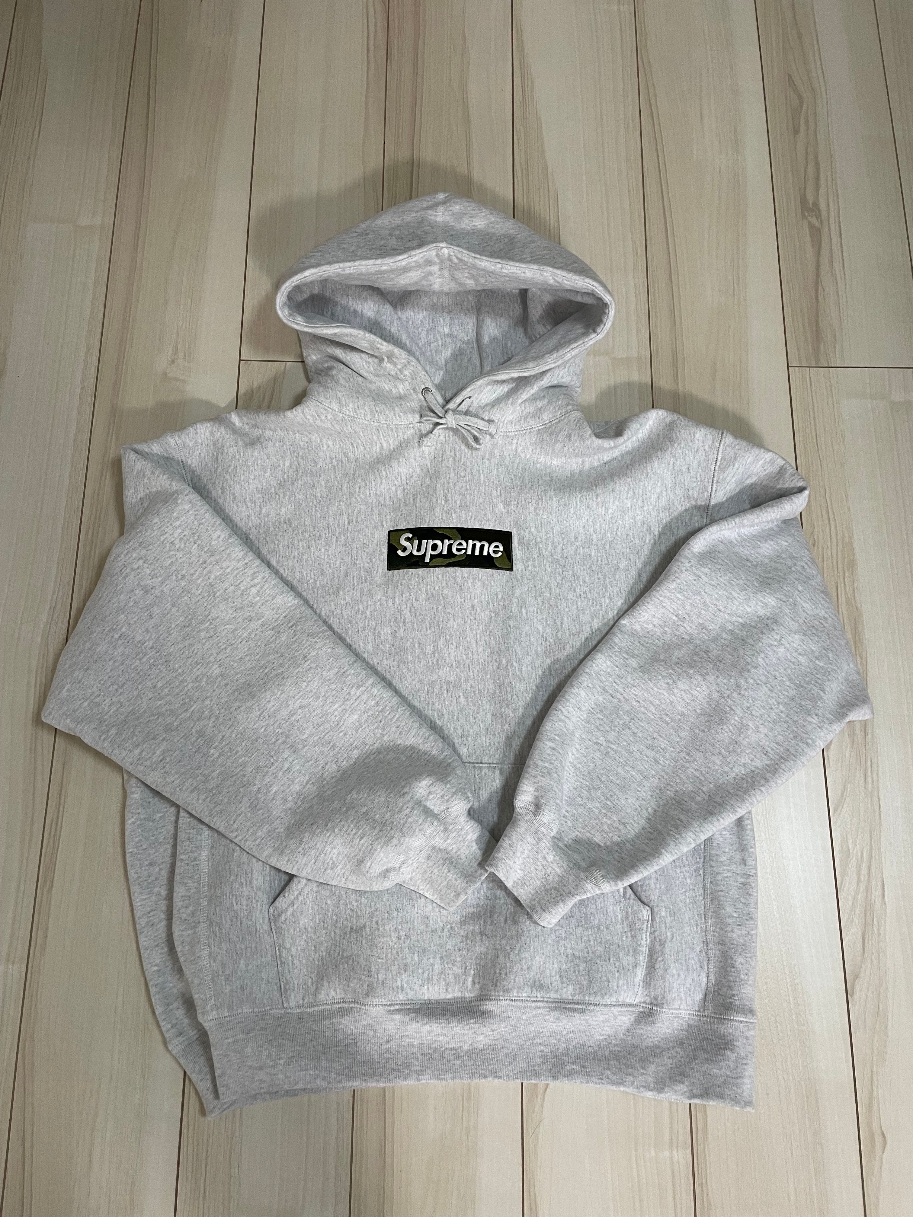 Supreme Box Logo Hooded Sweatshirt "Ash Grey" (23FW)