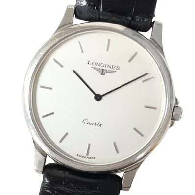 LONGINES ロンジン ステンレススチール クォーツ 革ベルトジャンク扱い 腕時計 C1016
