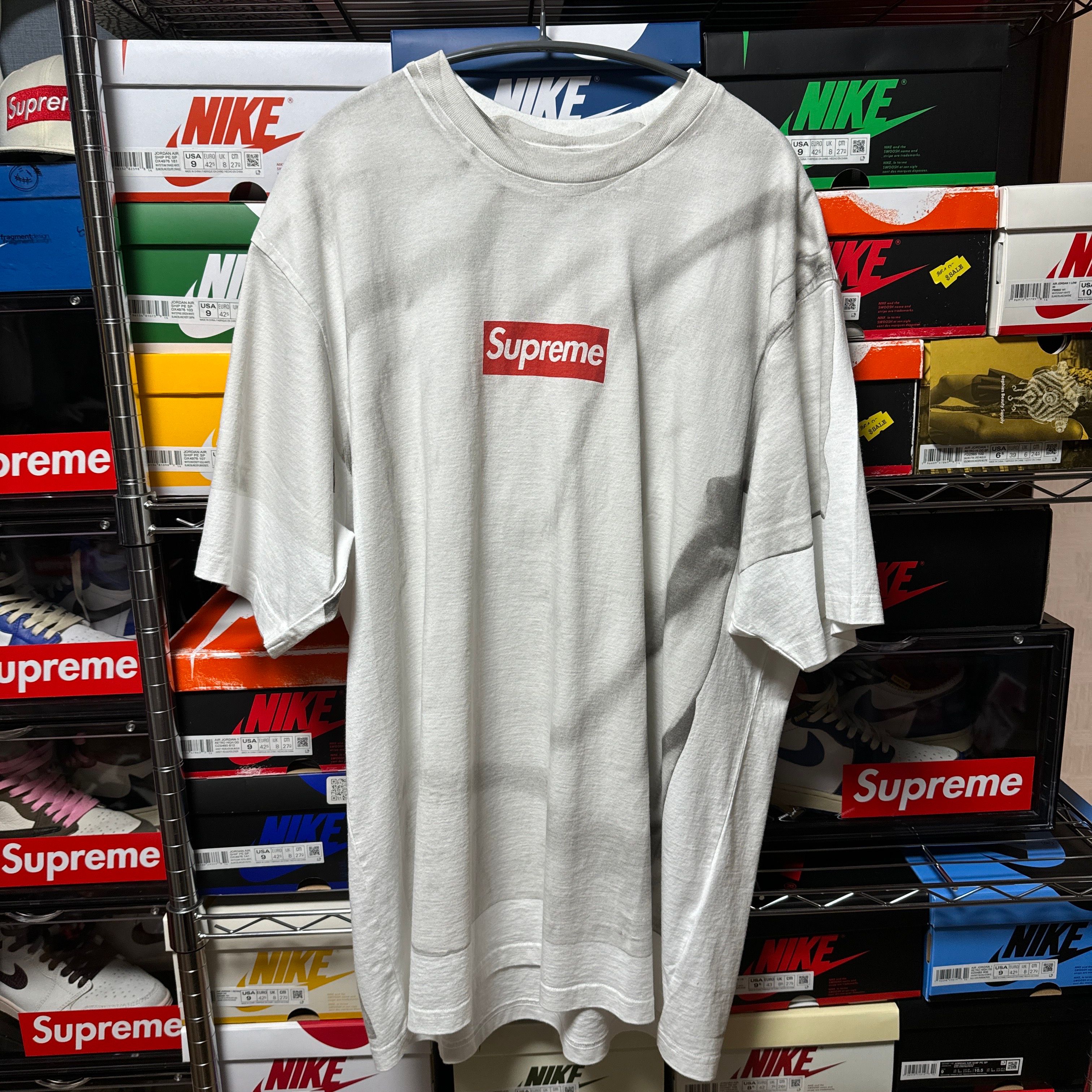 Supreme x MM6 Maison Margiela Box Logo Tee "White"