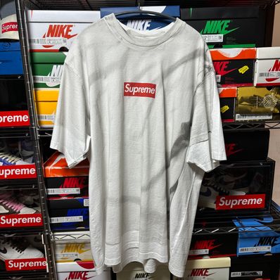 Supreme x MM6 Maison Margiela Box Logo Tee "White"