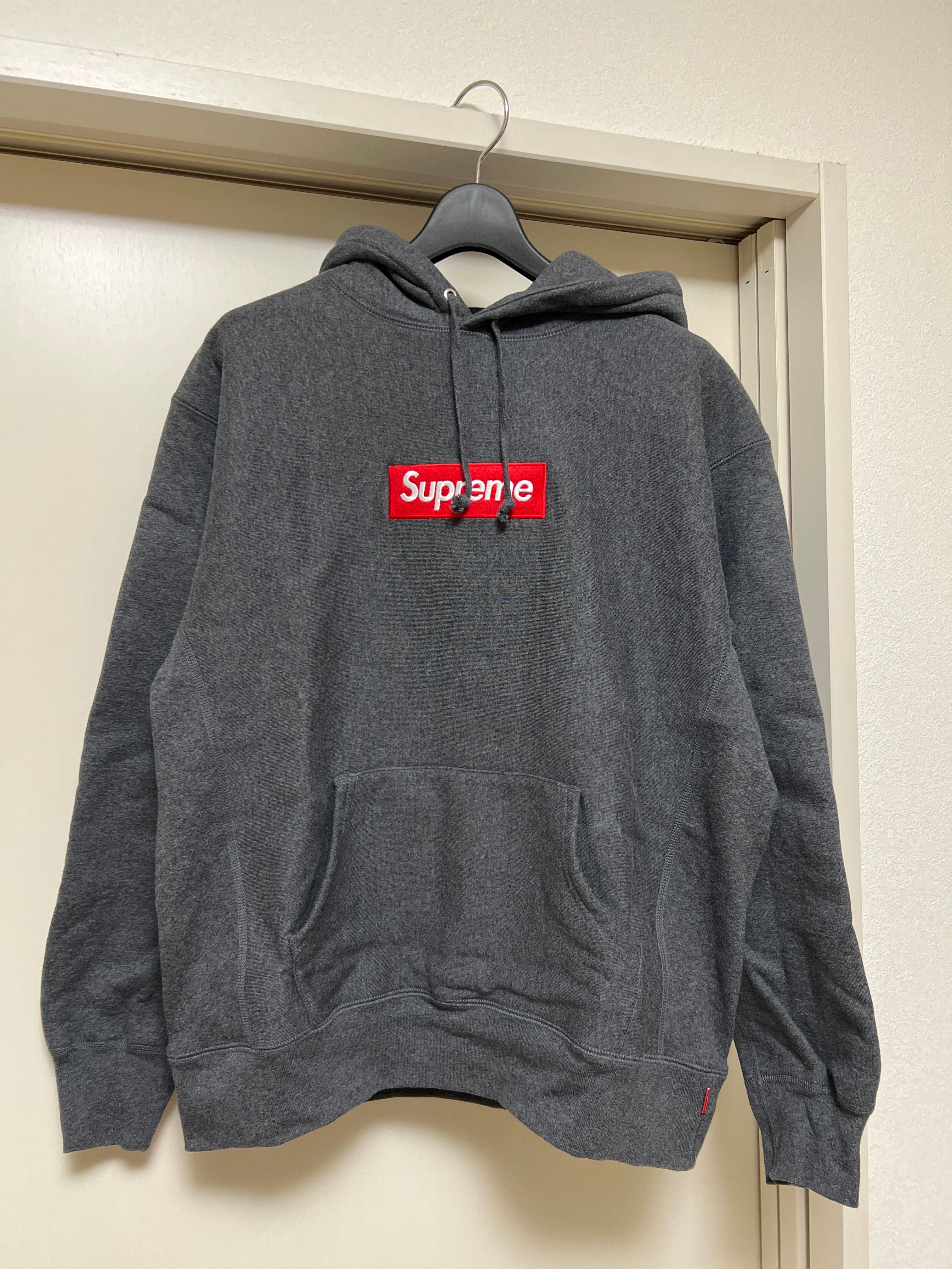 Supreme Box Logo Hooded Sweatshirt "Charcoal" (21FW)