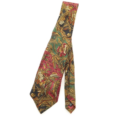 Paul Smith ポールスミス シルク 花柄 ネクタイ