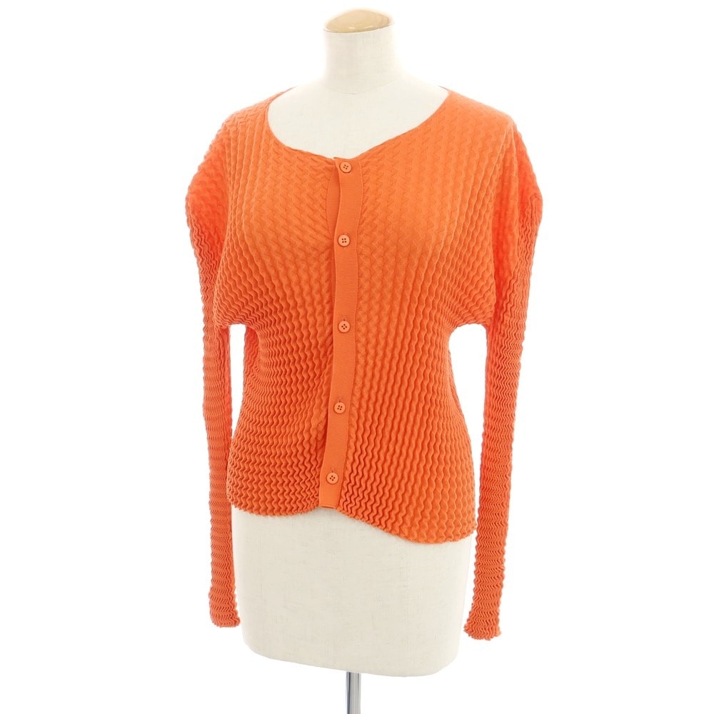 イッセイミヤケデザインカーディガン☆ イッセイミヤケ ISSEY MIYAKE 長袖 カーディガン サイズ3