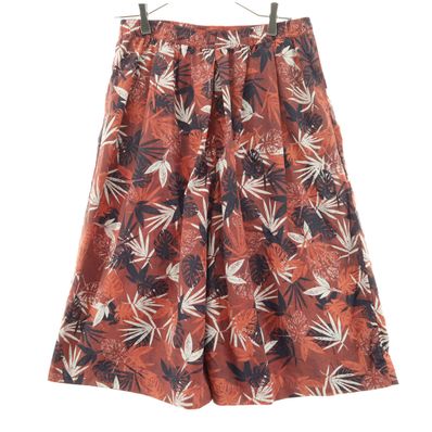 美品 MARMOT マーモット 総柄 ハーフパンツ L オレンジ系