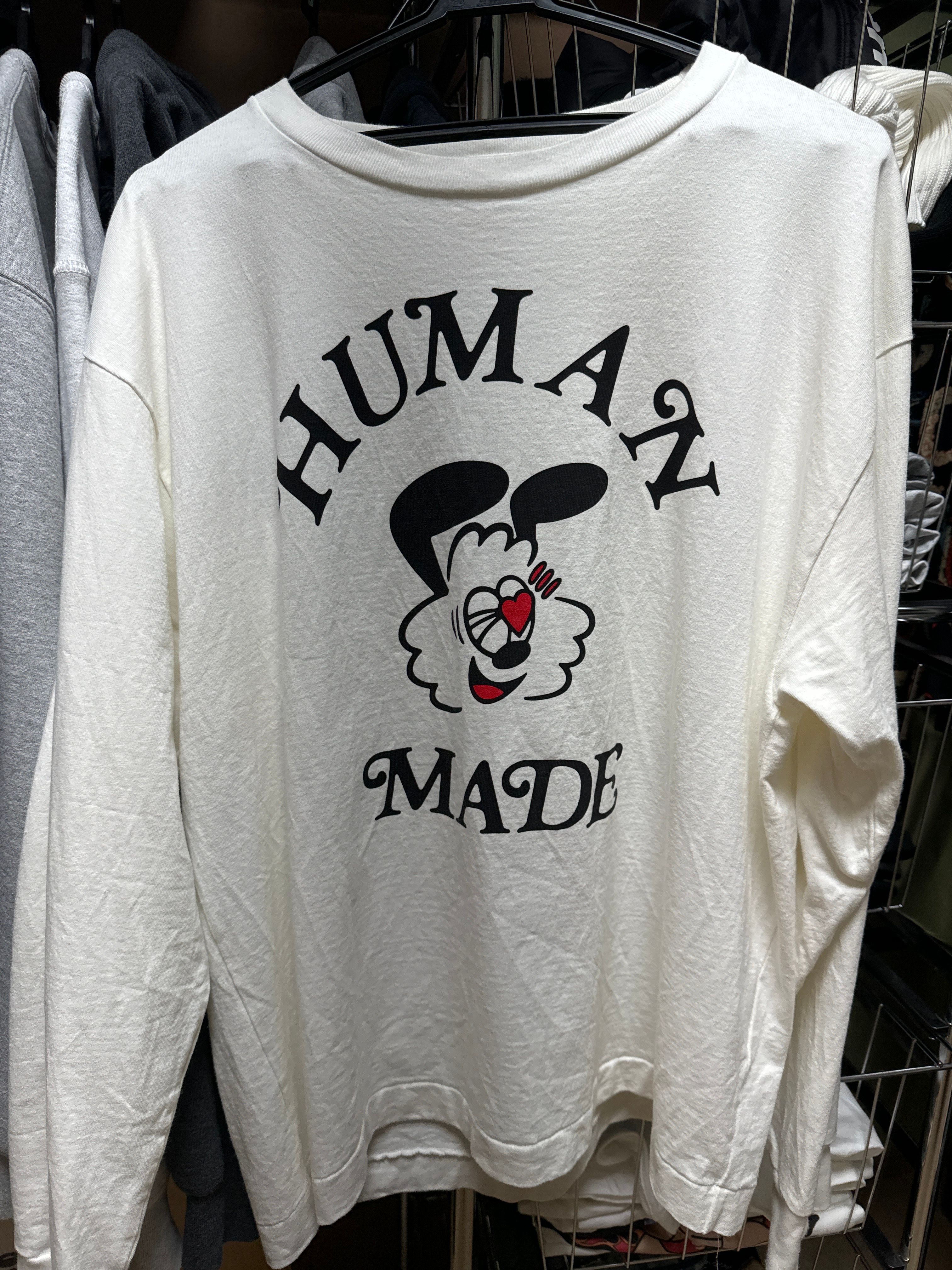 HUMAN MADE GDC Valentine's Day L/S T-Shirt "White" / VERDY
