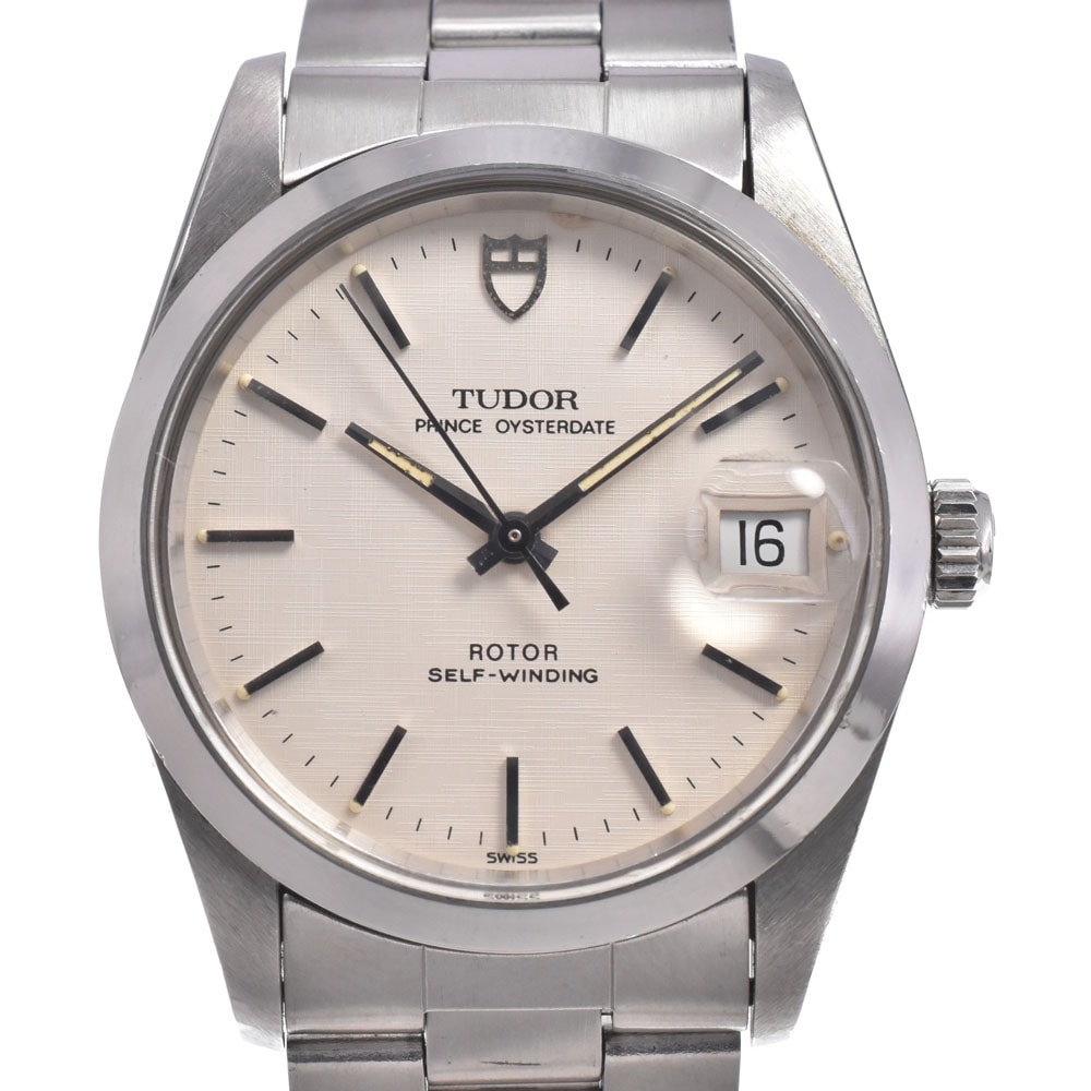 チューダー TUDOR 74000N プリンス オイスターデイト デイト シルバー 自動巻き メンズ 良品 腕時計 N#150706