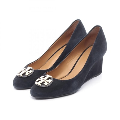トリーバーチ Tory Burch LUNA パンプス 靴 スウェード レディース ネイビー系 【中古】