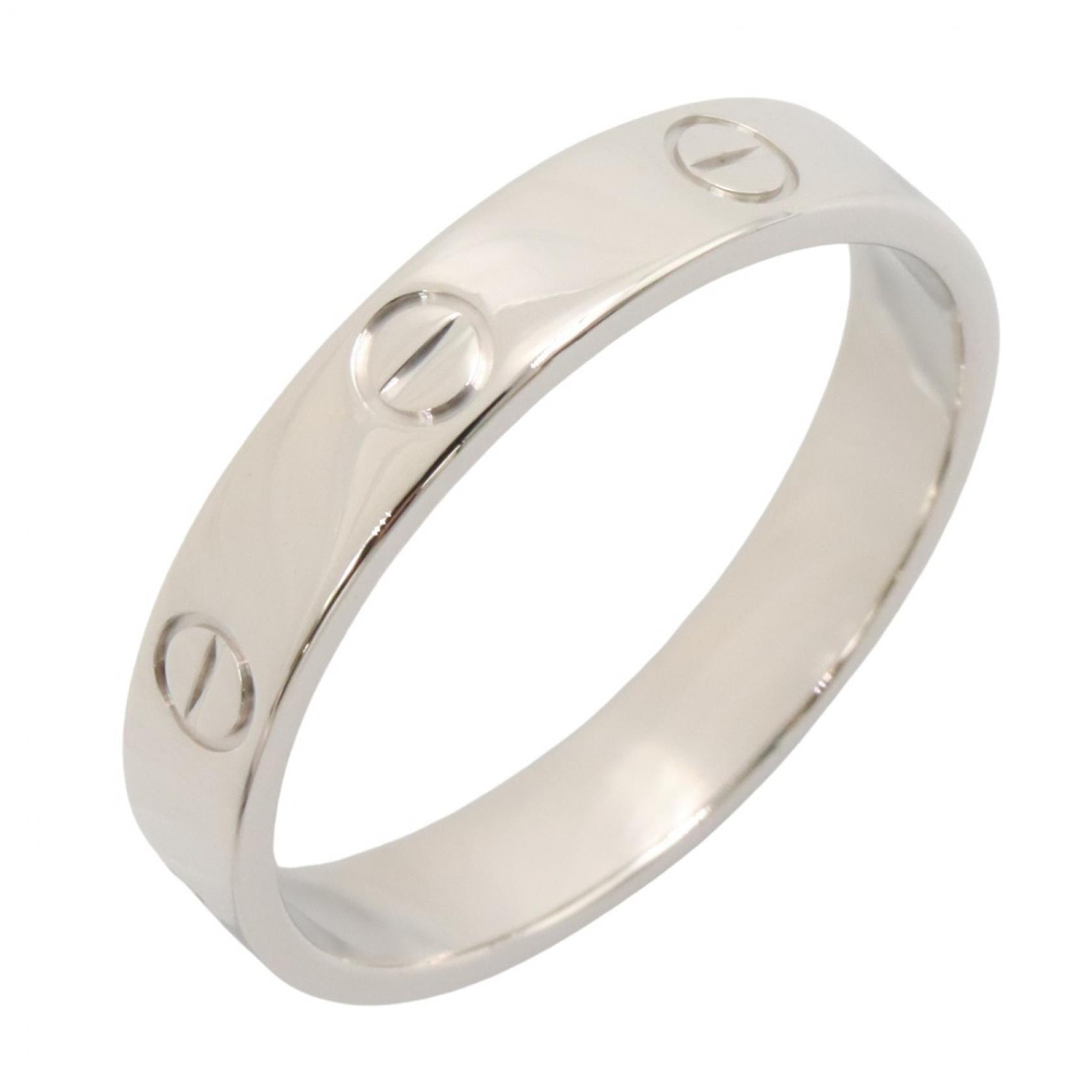 カルティエ CARTIER ミニラブリング リング・指輪 ジュエリー K18WG(ホワイトゴールド) メンズ レディース シルバー系 B4085100 【中古】
