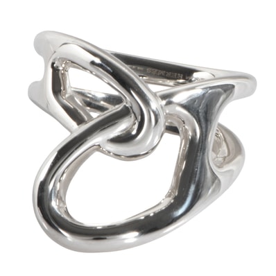 HERMES エルメス シェーヌダンクル パンク リング・指輪 9号 シルバー【中古】