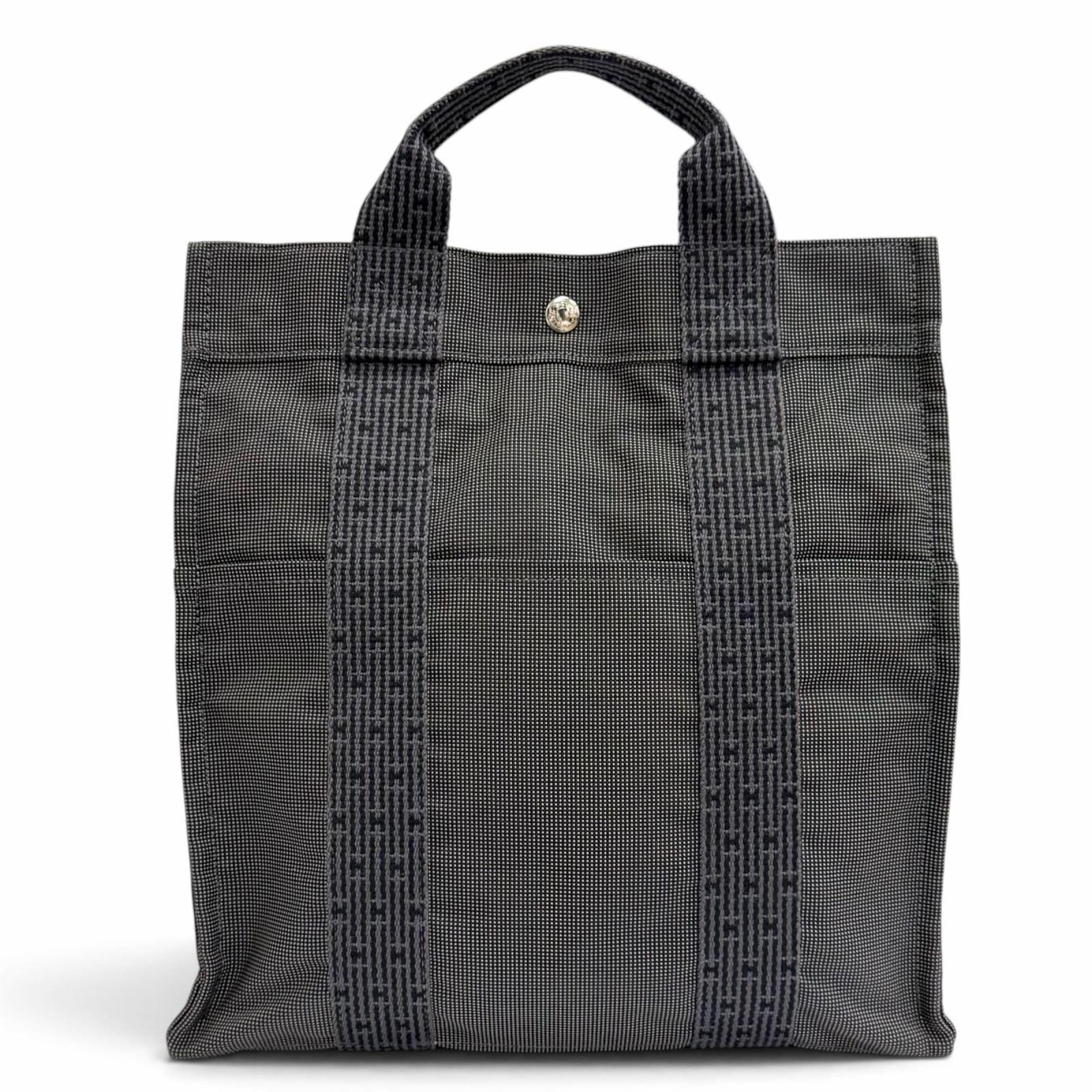 極美品 エルメス リュックサック デイパック エールライン アド MM グレー