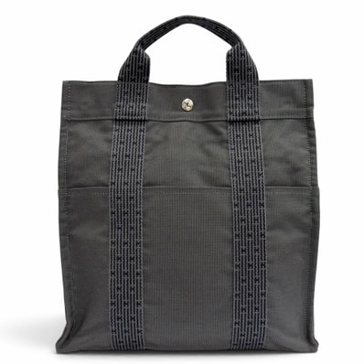 極美品 エルメス リュックサック デイパック エールライン アド MM グレー