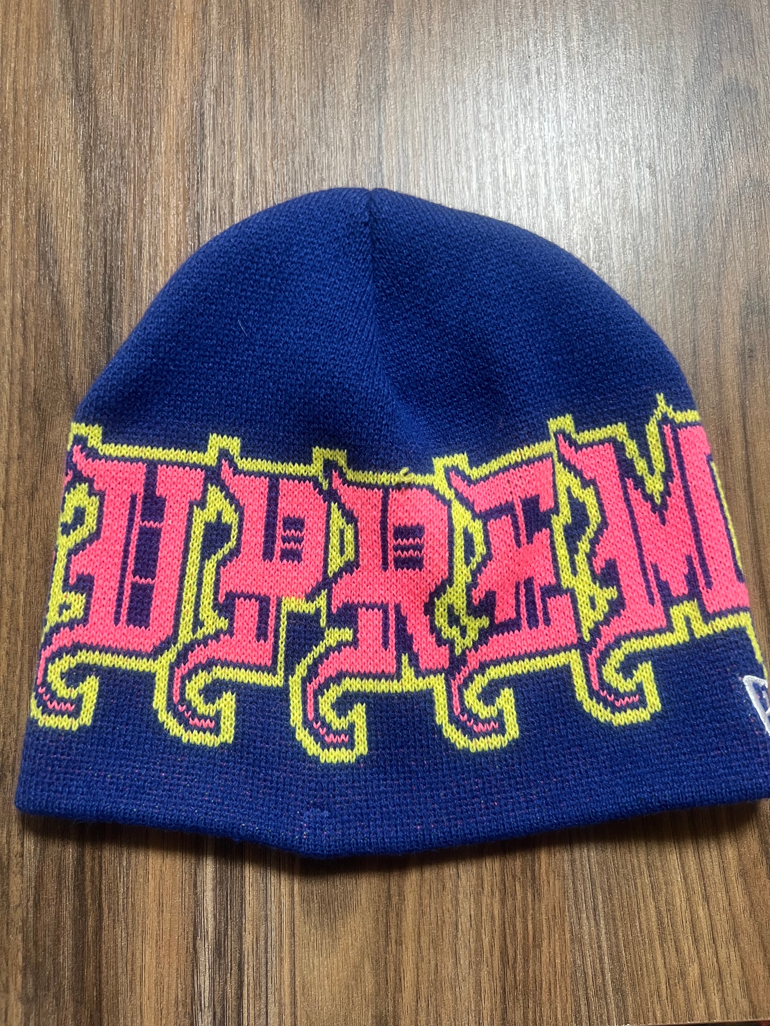Supreme New Era Outline Beanie "Navy"