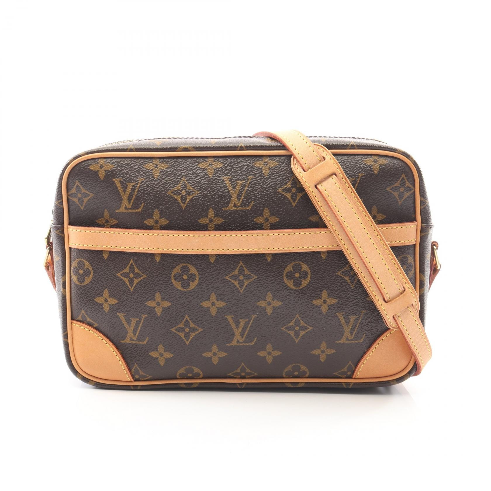 ルイ・ヴィトン LOUIS VUITTON トロカデロ27 モノグラム ショルダーバッグ バッグ PVCコーティングキャンバス レザー レディース ブラウン系 M51274 【中古】