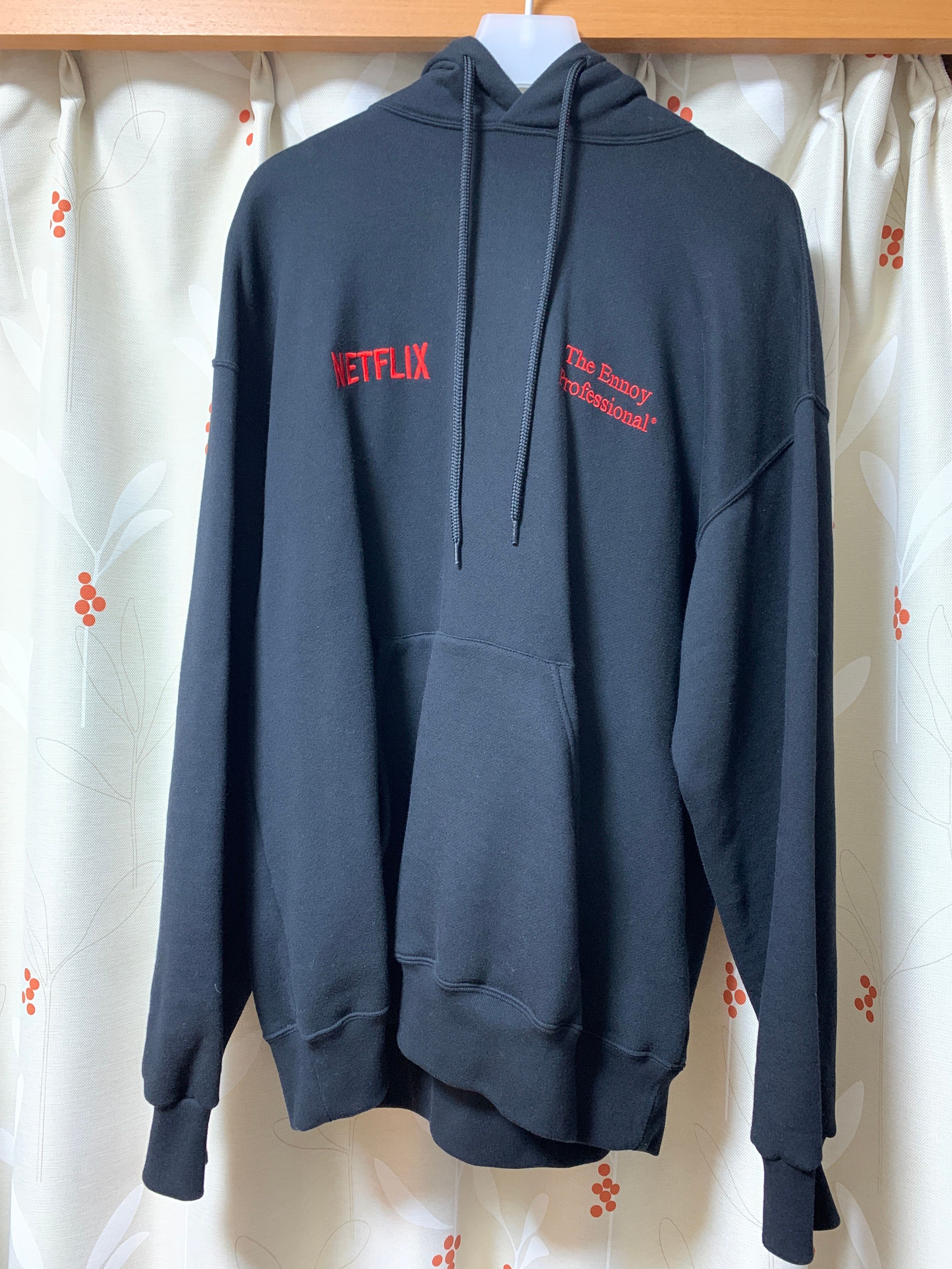ENNOY Stylistshibutsu x Netflix 23AW Hoodie+Pants Setup "Black/Netflix Red"