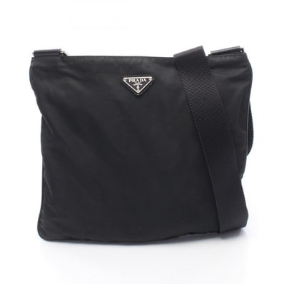 プラダ PRADA ショルダーバッグ バッグ ナイロン レザー レディース ブラック系 VA0053 【中古】