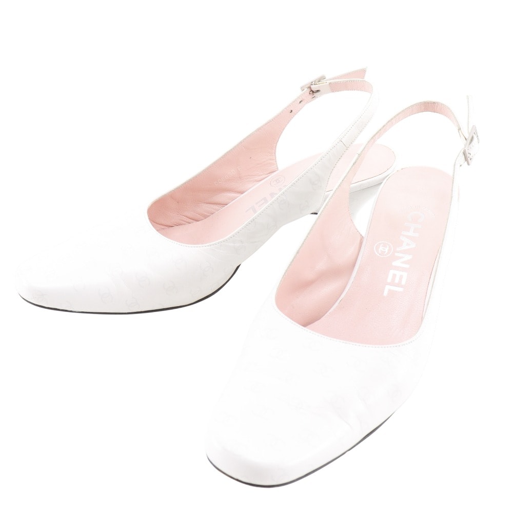 シャネル バックストラップ ココマーク レディースパンプス