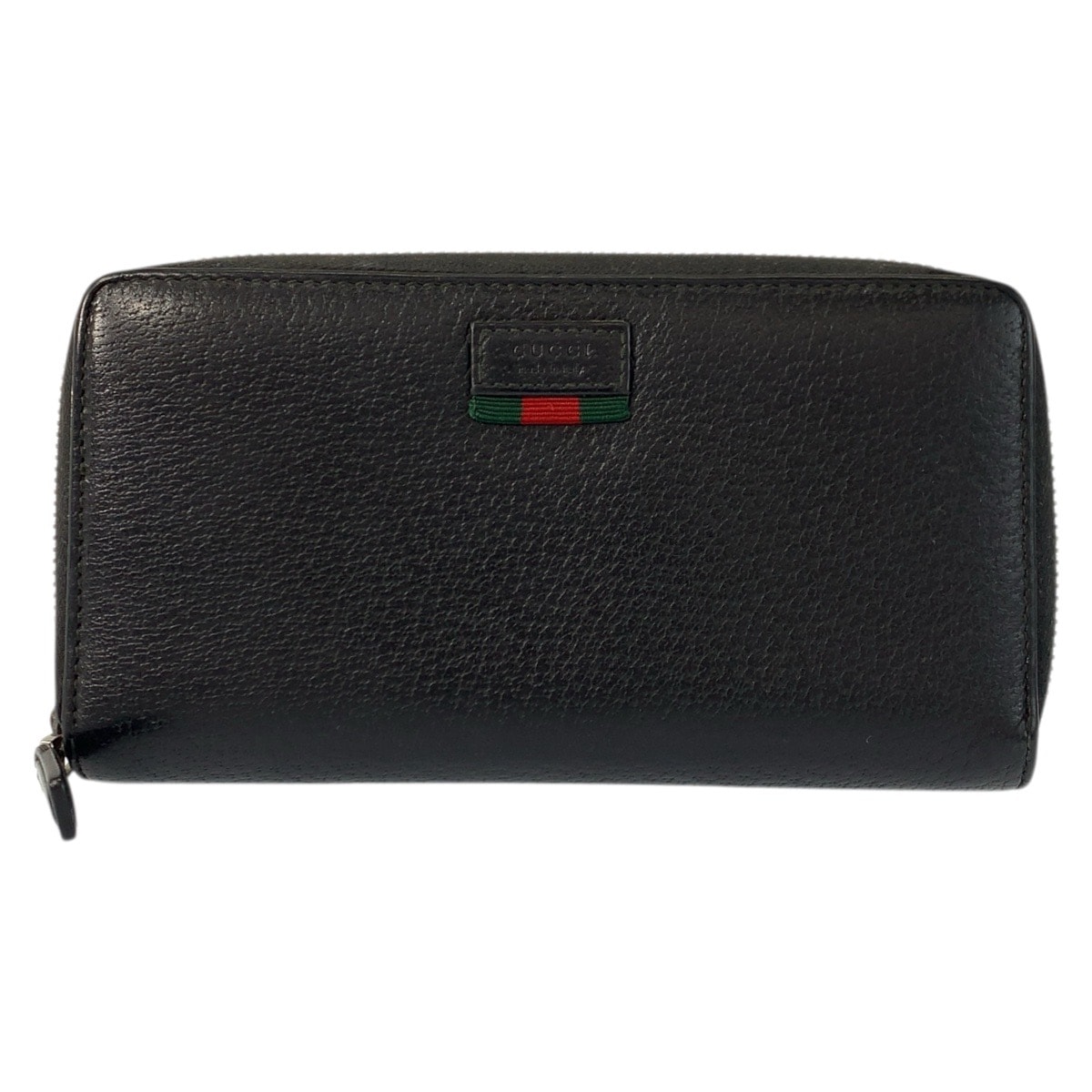 GUCCI グッチ シェリーライン ブラック 黒 レザー 長財布 ロングウォレット Y601512 【中古】