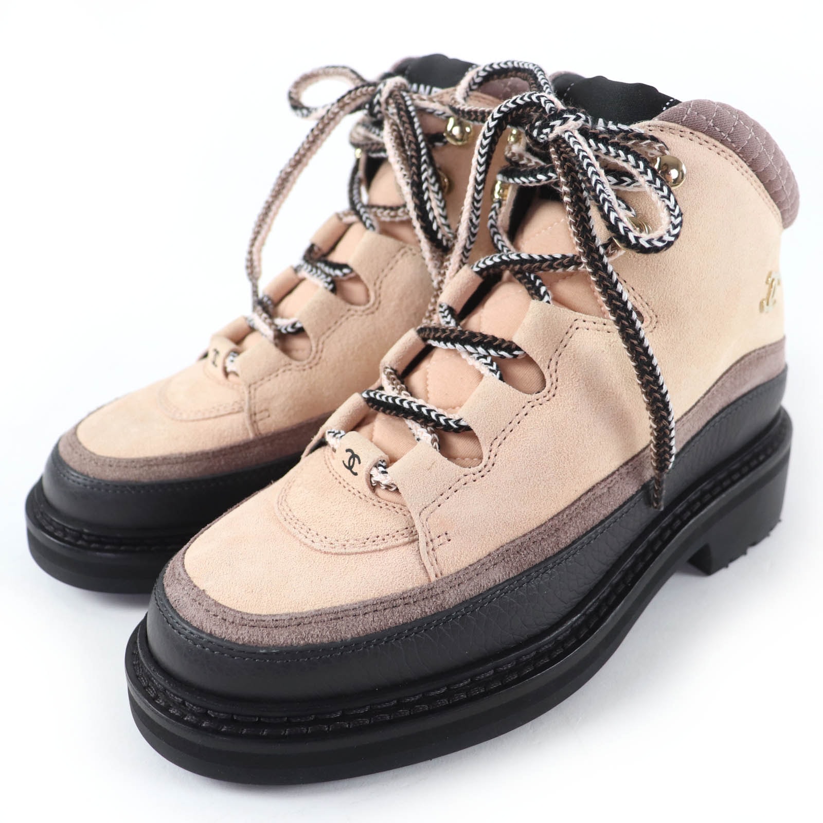 未使用品 シャネル ハイカットスニーカー ピンク レディース 36 G38745