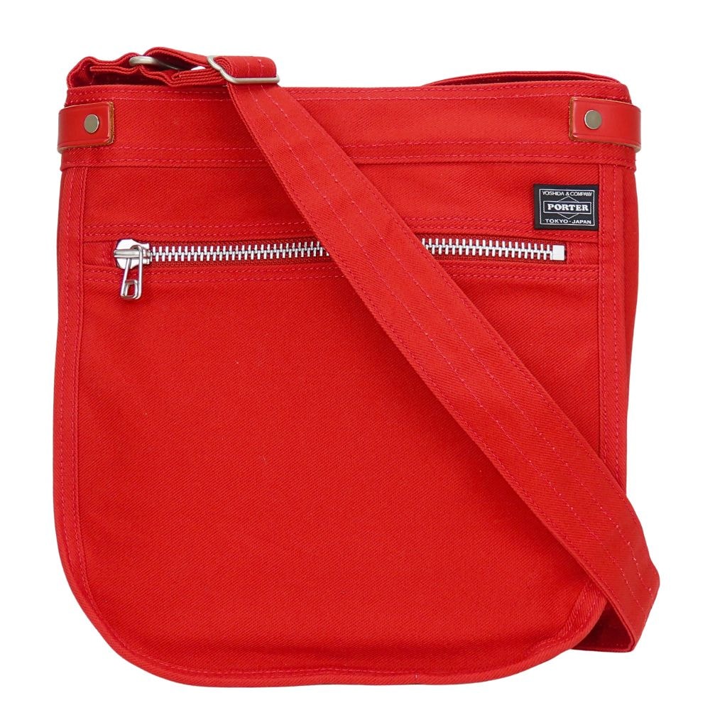 【中古】 ポーター ショルダーバッグ ポーターガール キャンバス レッド カジュアル レディース 女性 PORTER
