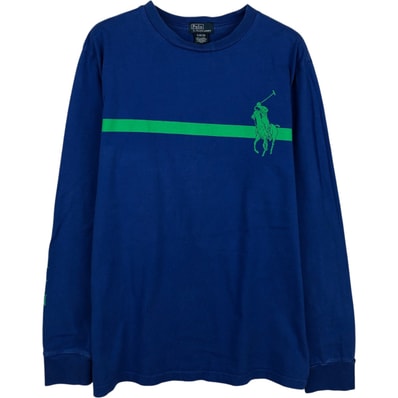 古着 ラルフローレン Ralph Lauren POLO by Ralph Lauren ビッグポニー ロングTシャツ ロンT メンズXL相当/eaa627172