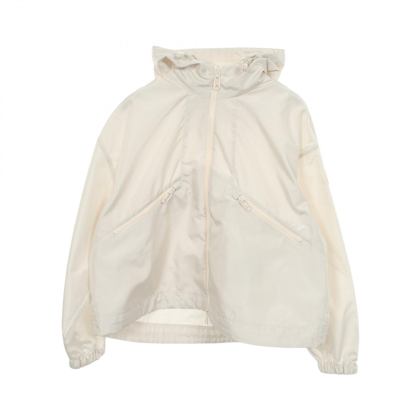 モンクレール MONCLER MARMACE フーデッドブルゾン 衣料品 アウター ポリエステル レディース ホワイト系 【中古】