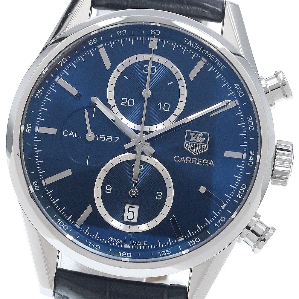 ★保 タグホイヤー カレラ クロノグラフ CAR2115-0 メンズ 【中古】
