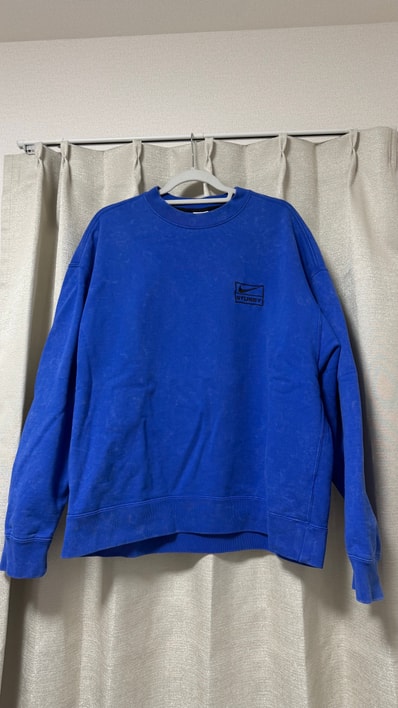 Stussy x Nike Acid Wash Crew (US Size) "Blue" DR4024-480