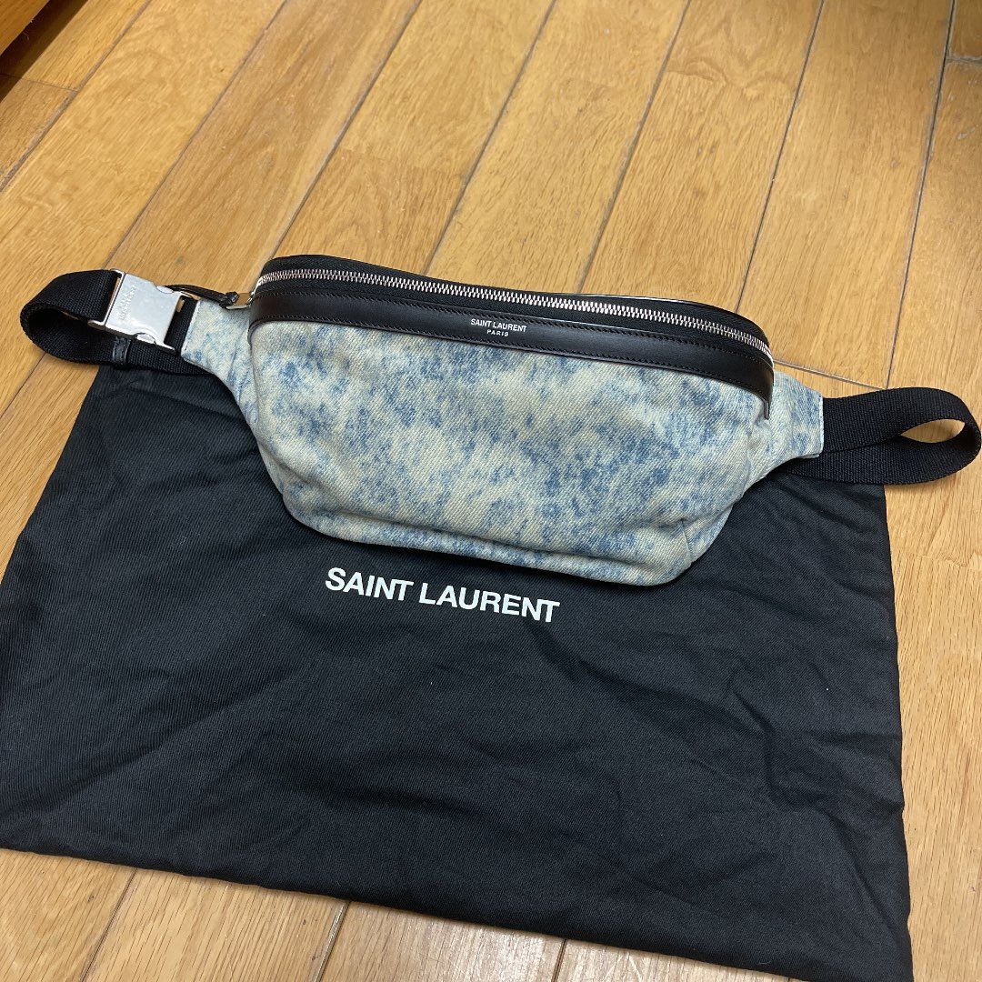 SAINT LAURENT City Crossbody Bag In Nylon "Black"