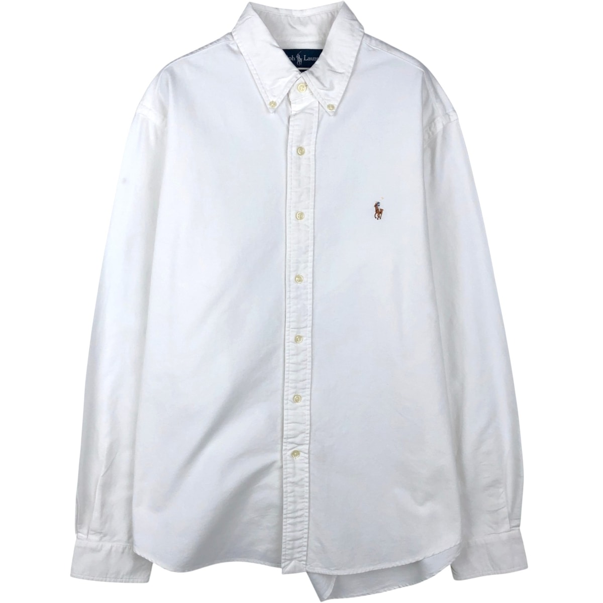 古着 ラルフローレン Ralph Lauren CUSTOM FIT 長袖 ボタンダウンシャツ メンズL相当/eaa641781