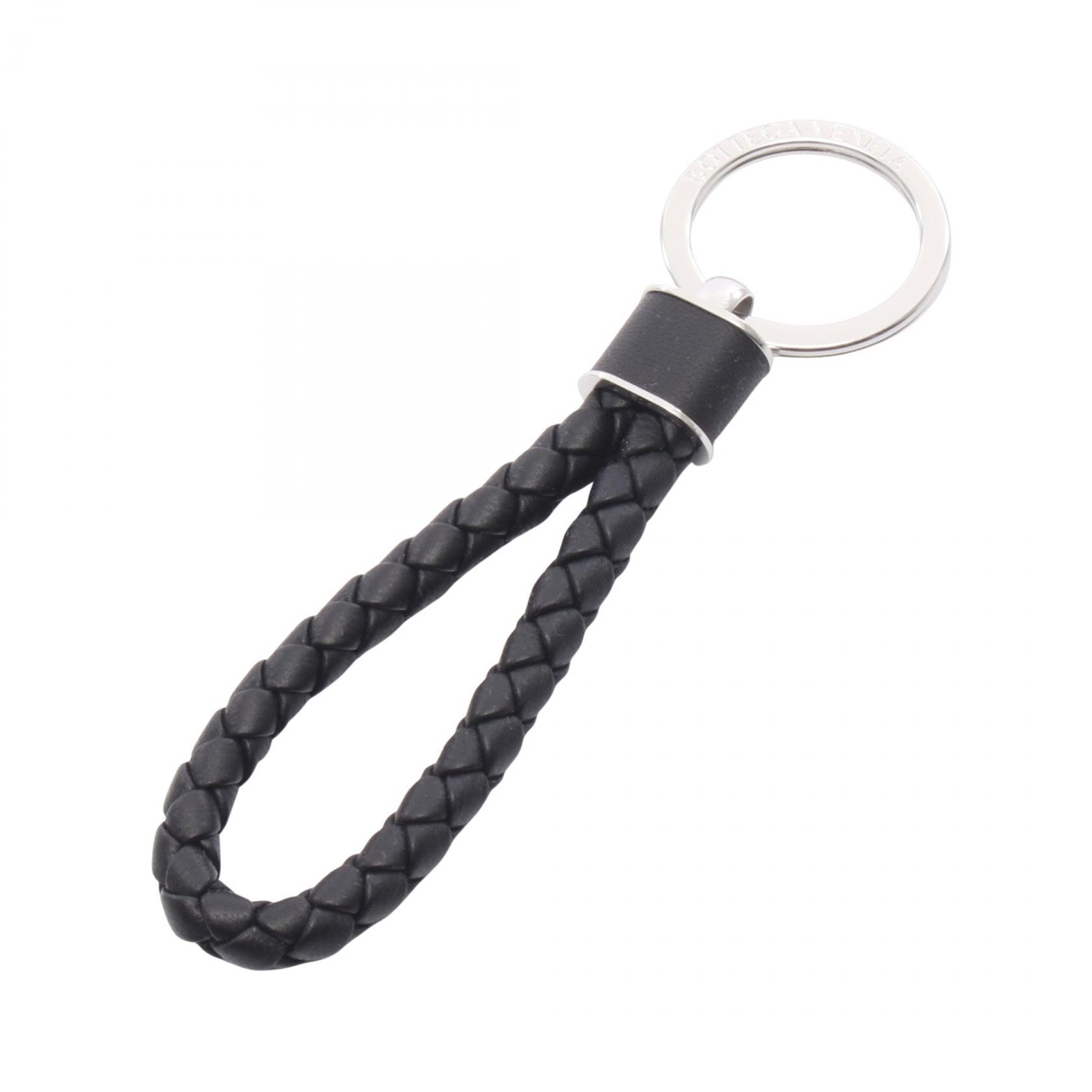 ボッテガヴェネタ BOTTEGA VENETA イントレチャート キーホルダー アクセサリー レザー メンズ ブラック系 709727VMAY18803 【新品】